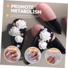 PAMINGONO White Resin Camellia Nail Charms, 1 Box view 4