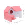 Happyyami Double-Layer Guinea Pig Hideout, Colorful Hamster Hideout with Ladder view 2