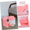 Happyyami Double-Layer Guinea Pig Hideout, Colorful Hamster Hideout with Ladder view 4