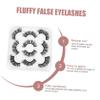 FRCOLOR 5 Pairs of 25 mm Long, Fluffy False Eyelashes view 3