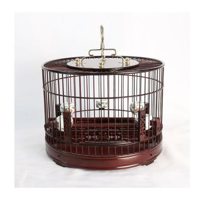 CWCQGH Bird Cage, Small Bird Perch Cage, Wooden Bird Cage, Mahogany, Living Floor, Display Bird Cage, Parrot Cage, A-1 cm L x 1 cm W x 1 cm H