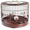 CWCQGH Bird Cage, Small Bird Perch Cage, Wooden Bird Cage, Mahogany, Living Floor, Display Bird Cage, Parrot Cage, A-1 cm L x 1 cm W x 1 cm H view 3