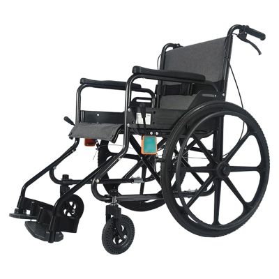 GddOGUK Active Wheelchair, Foldable Carbon Steel Transport Wheelchair