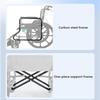 GddOGUK Active Wheelchair, Foldable Carbon Steel Transport Wheelchair view 4
