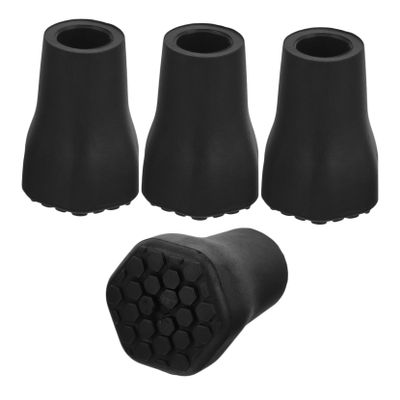 UKCOCO 4-Piece Trekking Pole Rubber Feet, Non-Slip Replacement Tips for Hiking Poles