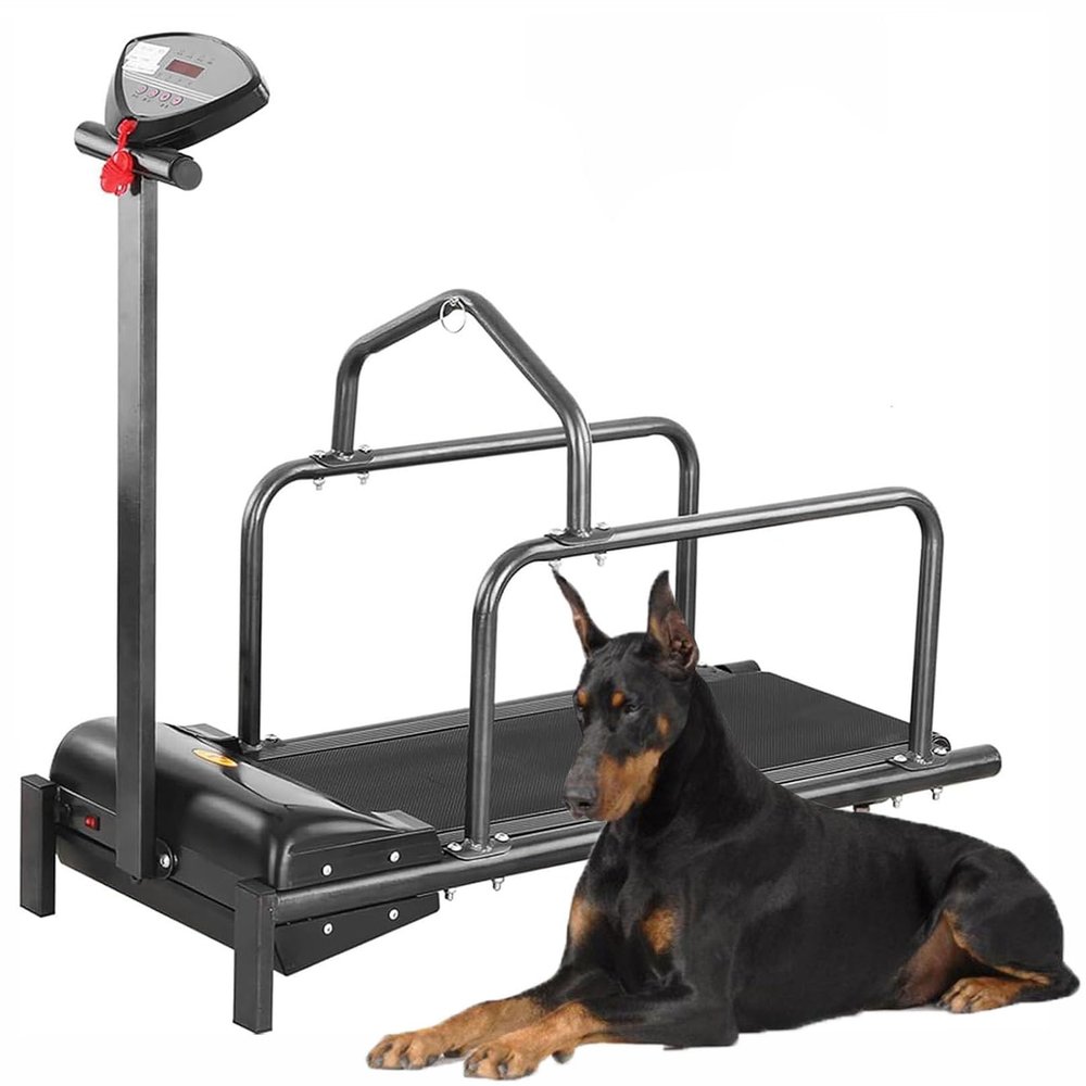 HNBYLMM Dog Treadmill, 0.8–6 km/h, 90 kg/200 lb Capacity
