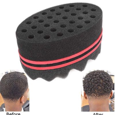 Haowul Small-Hole Hair Twist Sponge, Barber Curl Sponge Brush for Dreads and Afro Curls