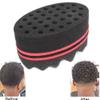 Haowul Small-Hole Hair Twist Sponge, Barber Curl Sponge Brush for Dreads and Afro Curls view 1