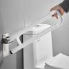 White Folding Bathroom Grab Bar, 60 cm view 1
