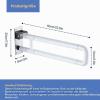 White Folding Bathroom Grab Bar, 60 cm view 2