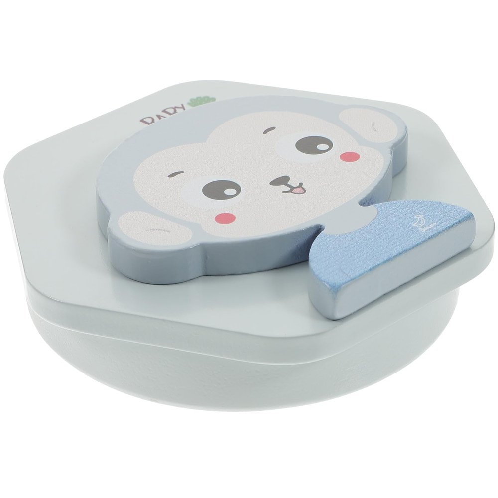 Ciieeo Wooden Baby Tooth and Hair Keepsake Box for Boys
