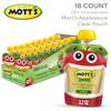 Mott's No Sugar Added Applesauce, 90 mL, Clear, 18 Count view 2