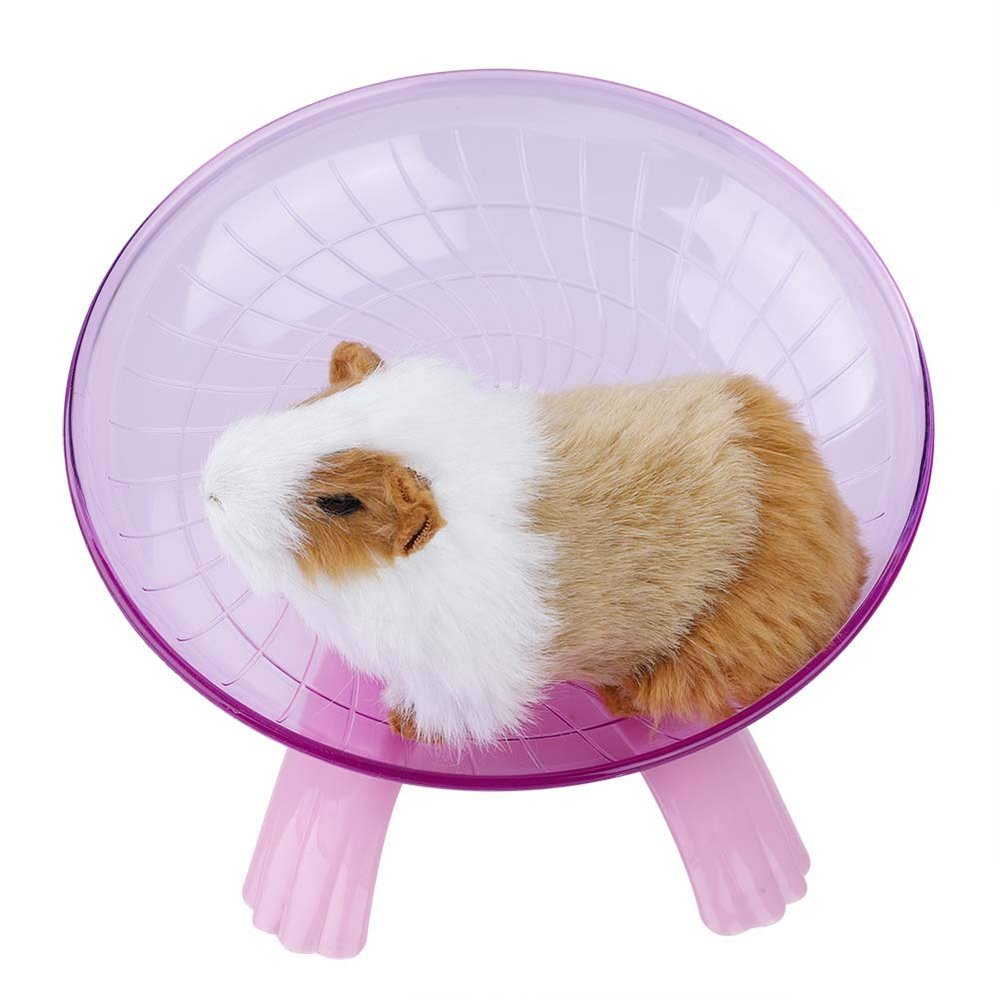 Fydun Plastic Wheel, Quiet Exercise Wheel for Mice and Hamsters, Pink (PINK)