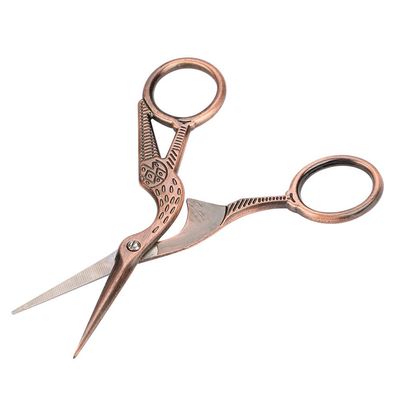 Vintage Stainless Steel Embroidery Scissors for Eyebrows, Hair, Makeup, and Crafts