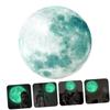 Glow-in-the-Dark Moon Wall Sticker, Green, Removable, PVC view 4