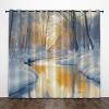 CEDNXOER Thermal Blackout Curtains, Cartoon Forest, 2-Piece Set, White, 245 x 140 cm view 1