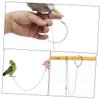 Yardwe Stainless Steel Split-Ring Bird Leg Band and Leash for Parrots view 3