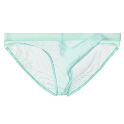 Foweknow Men's Mesh Transparent Low-Rise String Thong Briefs