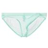 Foweknow Men's Mesh Transparent Low-Rise String Thong Briefs view 1