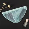 Foweknow Men's Mesh Transparent Low-Rise String Thong Briefs view 2