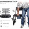 LSRFXF Bedside Commode Shower Chair with Removable Bucket view 4