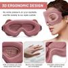 UYFRD 3D Light-Blocking Sleep Mask, Purple view 2