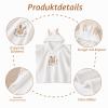 HAGOT Baby Bath Poncho with Hood, 0–3 Years, White view 3