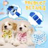 Yunsailing Dog Bow Ties with Adjustable Collars, 100-Pack, Dog Paw Design view 4