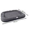 BOUTIQUE ZOO Waterproof Washable Codura Dog Bed, Indoor & Outdoor, Graphite, XL 105 x 85 cm view 2