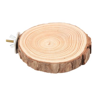 Round Wooden Perch Platform for Cage Birds and Parrots (5–6)
