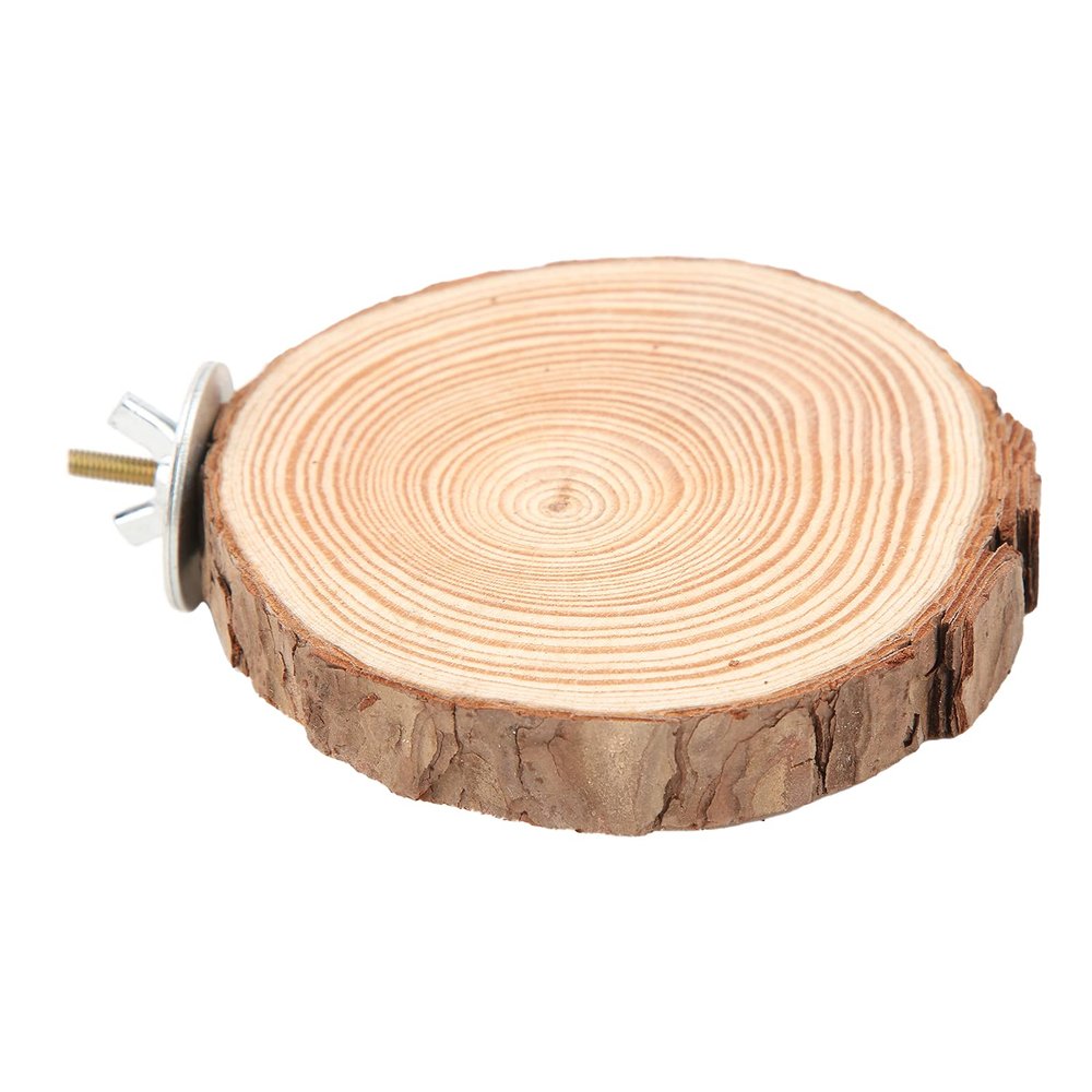 Round Wooden Perch Platform for Cage Birds and Parrots (5–6)