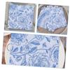 Blue Retro Paper Table Napkins, 20 Count, for Parties view 3