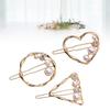 Geometric Pearl and Rhinestone Hair Clips, 3-Piece Set for Women view 2