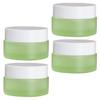 4 Green Cream Containers, 20 g, with Screw Lids view 1