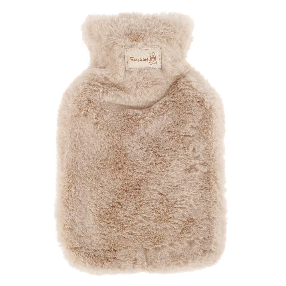 SDGBCXD Soft Hot Water Bottle, 800/1800 ml, Washable and Leakproof