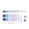 Glitter Snowflake Nail Sequins, Holographic 3D Nail Art Stickers view 4
