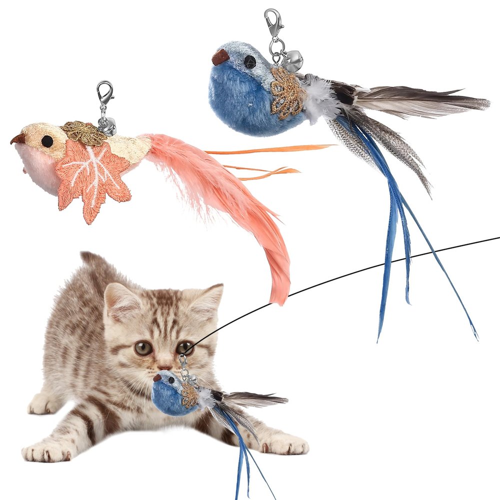 SZSIQI 2-Pack Cat Toy Bird
