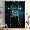 Dark Blackout Grommet Curtains, Thermal H 200 x W 70 cm, Set of 2, Basketball Player Pattern view 3