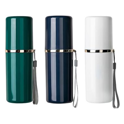 DONGKER Toothbrush Case, 2/3-Piece Travel Toothbrush Holder, 21.8 x 7.2 cm, Portable Toothbrushing Cup for Toothbrushes and Toothpaste