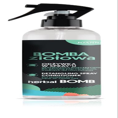 JOANNA Herbal Bomb Leave-In Spray Conditioner 300 ml – Hair Serum for Easy Combing, Hair Tonic to Support Hair Growth