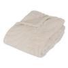 Atmosphera Arka Jacquard Faux Fur Throw, Ivory, 230 x 180 cm view 1