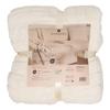 Atmosphera Arka Jacquard Faux Fur Throw, Ivory, 230 x 180 cm view 2