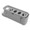2-Tier Rolling Refrigerator Egg Dispenser, Gray view 1
