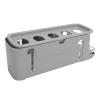 2-Tier Rolling Refrigerator Egg Dispenser, Gray view 2