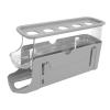 2-Tier Rolling Refrigerator Egg Dispenser, Gray view 3