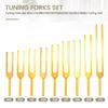 Begchy 9-Piece Tuning Fork Set, 174/285/396/417/528/639/741/852/963 Hz, Sound Healing Tool Set for Chakra Healing, Gold view 4