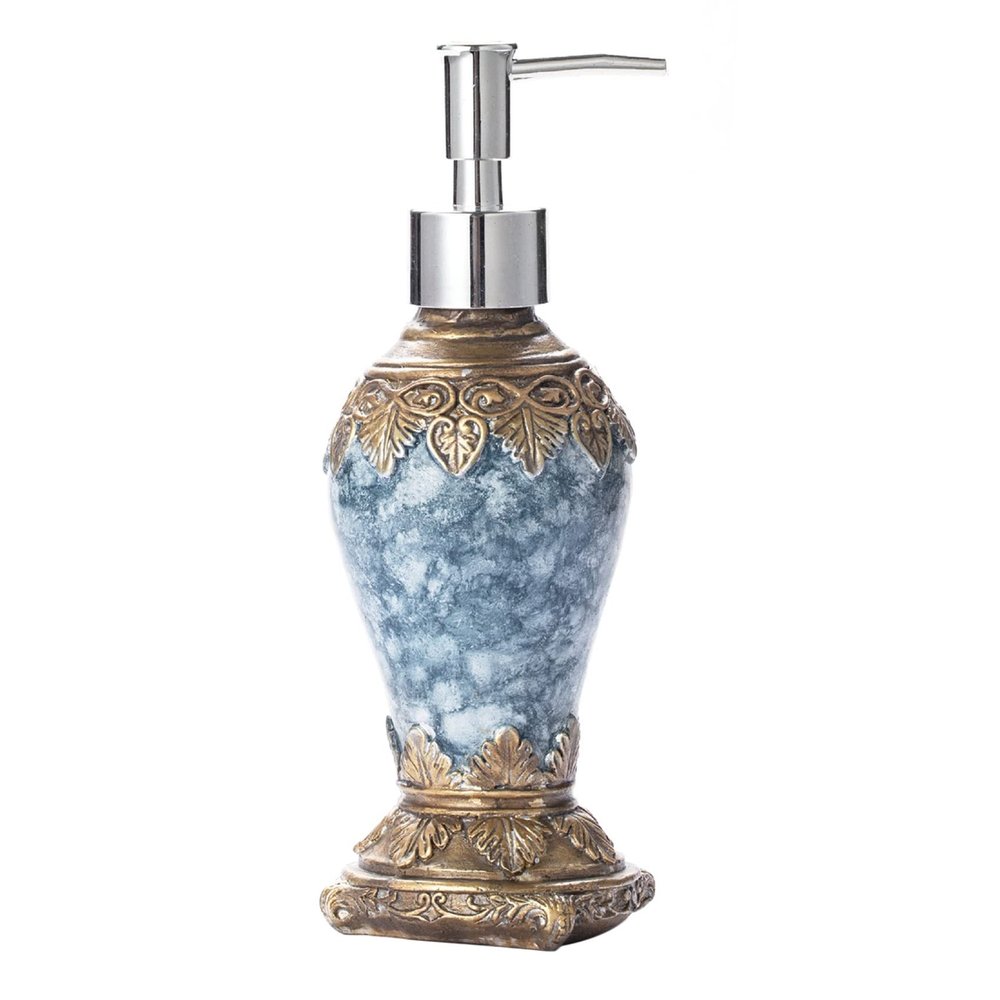 Begchy Retro Agate Soap Dispenser with Proof Pump, Refillable Liquid Hand Lotion Bottle for Bathroom, Bedroom, and Kitchen
