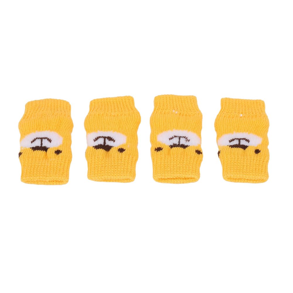 Akozon 4-Pack Dog Elbow Protectors, Cartoon Pattern, Joint Protection (XL)