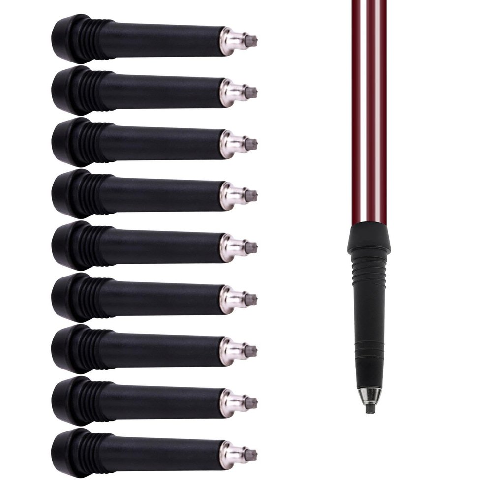 Walking Stick Replacement Tips, 10-Pack