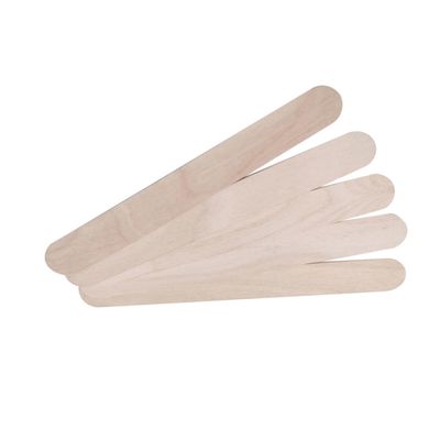 Disposable Wax Spatulas, 100 Count, Rounded Ends